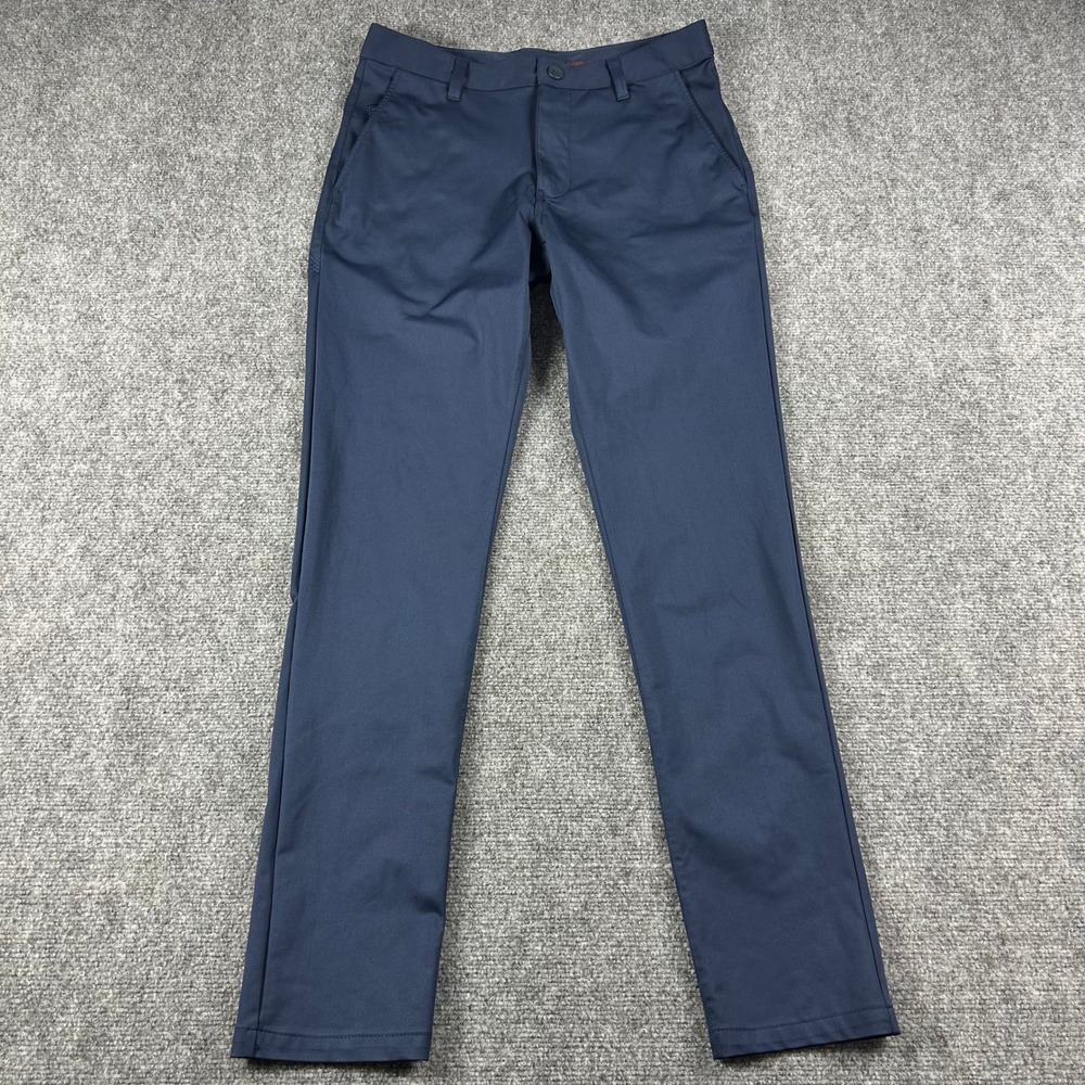 Rhone Commuter Pants Mens 30 Navy Blue Slim Fit Performance Chino Trousers